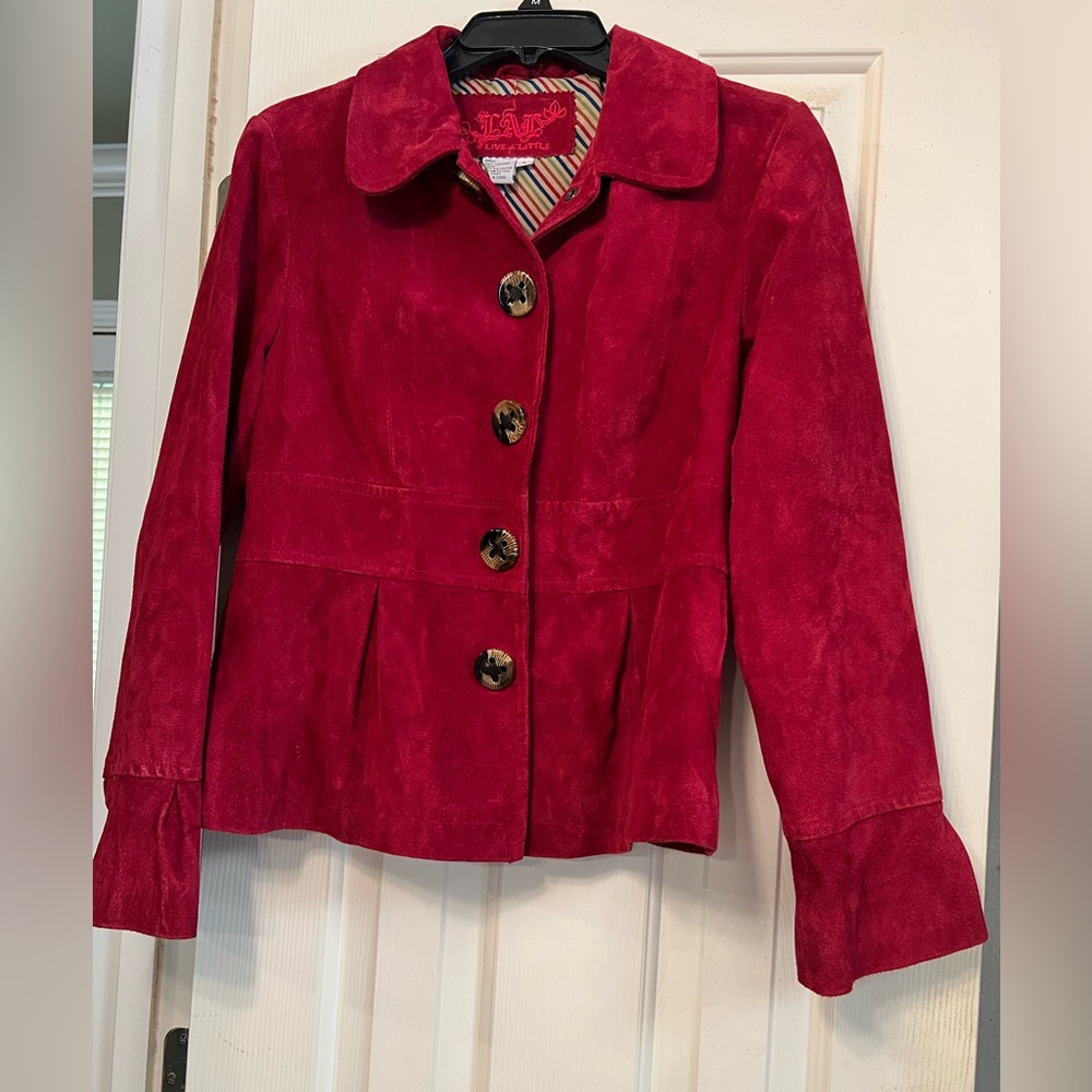 Cute Red Leather jacket